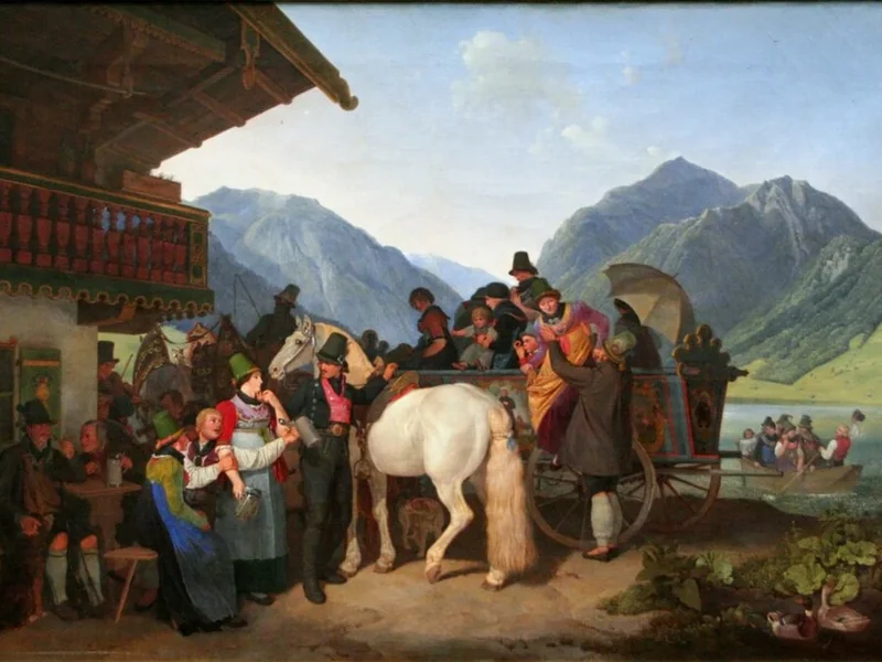 1792-Peter Heinrich Lambert von Hess - Festa di San Leonardo a Fischhausen